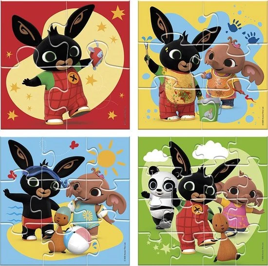 Bambolino Toys - Bing 4 In 1 Puzzel - 4x6x9x16 Stukjes - Kinderpuzzel - Leren Puzzelen - Educatief Peuter Speelgoed - Puzzel 3 Jaar En Ouder - Schoencadeautje Sinterklaas 4 Bambolino Toys - Bing 4 In 1 Puzzel - 4x6x9x16 Stukjes - Kinderpuzzel - Leren Puzzelen - Educatief Peuter Speelgoed - Puzzel 3 Jaar En Ouder - Schoencadeautje Sinterklaas - Afbeelding 2