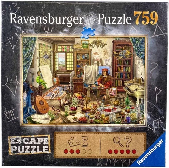 Ravensburger Escape Puzzle Da Vinci Artists Workshop - Legpuzzel - 759 Stukjes 7 Ravensburger Escape Puzzle Da Vinci Artists Workshop - Legpuzzel - 759 Stukjes - Afbeelding 5