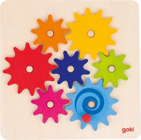 Goki Tandwiel Puzzel, 8dlg. 5 Goki Tandwiel Puzzel, 8dlg. - Afbeelding 3