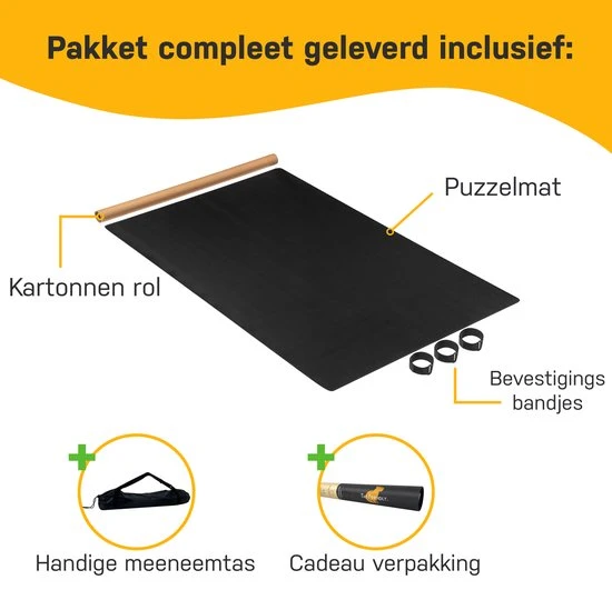 The Friendly. The Friendly Puzzelmat 1000 Stukjes Voor Legpuzzel Puzzelplaat - Puzzel Opbergsysteem - Portapuzzle De Luxe - Puzzelmap 1000 Stukjes - Puzzelkoffer - Puzzelrol - 60x100cm 13 The Friendly. The Friendly Puzzelmat 1000 Stukjes Voor Legpuzzel Puzzelplaat - Puzzel Opbergsysteem - Portapuzzle De Luxe - Puzzelmap 1000 Stukjes - Puzzelkoffer - Puzzelrol - 60x100cm - Afbeelding 11