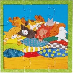 Bambolino Toys - Dikkie Dik - 4 In 1 Puzzelset - 4+6+9+16 Stukjes - Kinderpuzzel - Leren Puzzelen - Educatief Peuter Speelgoed - Puzzel 3 Jaar En Ouder - Schoencadeautje Sinterklaas -Exporteren puzzels winkel 550x549 4
