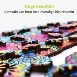 ACROPAQ Houten Puzzel Kameleon - 150 Stukjes, A4 Formaat 210 X 297 Mm, Puzzel Voor Kinderen En Volwassenen -Exporteren puzzels winkel 550x549 42