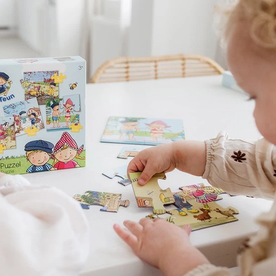 Bambolino Toys - Fien & Teun - 4 In 1 Puzzelset - 4+6+9+16 Stukjes - Kinderpuzzel - Leren Puzzelen - Educatief Speelgoed - Puzzel 3 Jaar En Ouder 9 Bambolino Toys - Fien & Teun - 4 In 1 Puzzelset - 4+6+9+16 Stukjes - Kinderpuzzel - Leren Puzzelen - Educatief Speelgoed - Puzzel 3 Jaar En Ouder - Afbeelding 7