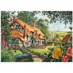 Falcon Puzzel The Woodland Cottage - Legpuzzel - 2 X 1000 Stukjes -Exporteren puzzels winkel 550x550 234