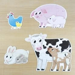 Goula 4 XXL Vormpuzzels Dieren Mama's En Baby's - 2+3+4+5 Stukjes -Exporteren puzzels winkel 550x550 244
