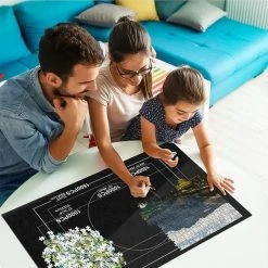 AWEMOZ Puzzelmat - Puzzelbord Ruimte Voor 500, 1000 & 1500 Stukjes - Puzzelen - Puzzel Voor Kinderen En Volwassenen - Oprolbare Legpuzzel Mat - Zwarte Portapuzzle - Opbergsysteem - Cadeau Voor Man & Vrouw -Exporteren puzzels winkel 550x550 267