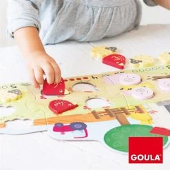 Goula Vormenpuzzel Boerderij Hout - Leren Tellen - 21 Stukjes -Exporteren puzzels winkel 550x550 362