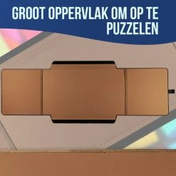 Just4Fun Puzzelmat Voor 800 - 1000 - 1250 Stukjes - 49cm X 85cm Puzzelbord - Puzzelmap Opbergsysteem Voor Legpuzzel Met Organiseer Vakjes - Portapuzzle -Exporteren puzzels winkel 550x550 403