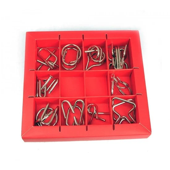 Eureka - Eureka! 10 Metalen Puzzels Rode Editie 8 Eureka - Eureka! 10 Metalen Puzzels Rode Editie - Afbeelding 6