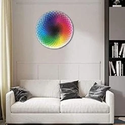 Blazing With Color Ronde Puzzel - 1000 Stukjes - Regenboog - 67.5x67.5cm - Volwassenen -Exporteren puzzels winkel 550x550 547