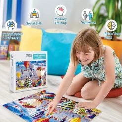 Happy Puzzle Puzzel Volwassenen 1000 Stukjes - Legpuzzels ''Vuurballon'' 50*70 Cm - Met Extra Voorbeeldposter - Museum Puzzel - Natuur - Dieren - Stad - Kunst - Hobby Speelgoed - Legpuzzels Volwassenen Kinderen- Puzzels -Exporteren puzzels winkel 550x550 583