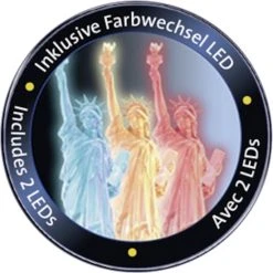 Ravensburger Statue Of Liberty Night Edition- 3D Puzzel Gebouw - 108 Stukjes -Exporteren puzzels winkel 550x551 8