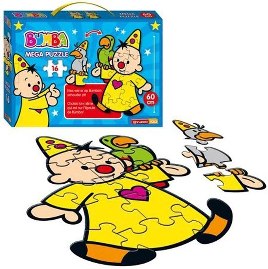Bumba Mega Vloerpuzzel 16 Stukken - 60 Cm Groot - In Een Koffertje 10 Bumba Mega Vloerpuzzel 16 Stukken - 60 Cm Groot - In Een Koffertje - Afbeelding 8
