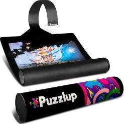 Puzzlup 3000 - XXL Puzzelmat Neopreen - Zelfsluitend En Antislip - Portapuzzle Met Luxe Opbergtube - Tot En Met 3000 Stukjes - 95 X 150 Cm