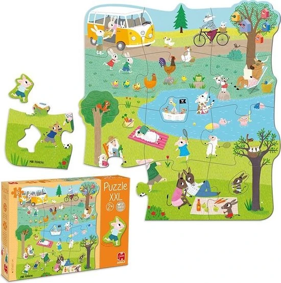 Goula XXL Legpuzzel - Naar Buiten - 16 Stukjes 12 Goula XXL Legpuzzel - Naar Buiten - 16 Stukjes - Afbeelding 10