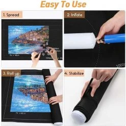 V&B Products Vilten Puzzelmat - Legpuzzels 500, 1000 En 1500 Stukjes - Puzzle Map, Bord, Plaat En Roll - Verbeterd Opbergsysteem! -Exporteren puzzels winkel 550x554 5