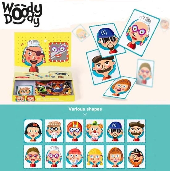Knutsel Doos Magneetboek Knutselpakket - Magnetibook Gezichten Maken - Creatief Speelgoed Knutselen Jongens En Meisjes - WoodyDoody 10 Knutsel Doos Magneetboek Knutselpakket - Magnetibook Gezichten Maken - Creatief Speelgoed Knutselen Jongens En Meisjes - WoodyDoody - Afbeelding 8