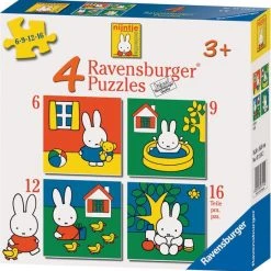 Ravensburger Nijntje. Vier Puzzels -6+9+12+16 Stukjes - Kinderpuzzel -Exporteren puzzels winkel 550x555 3