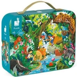 Janod Koffer Puzzel 100st - Inca