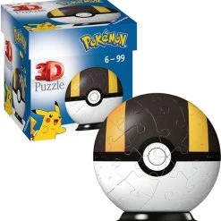 Ravensburger 3D Puzzel Pok Mon Pok Ball Zwart/Wit - 54 Stukjes -Exporteren puzzels winkel 550x570