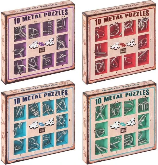 Eureka - Eureka! 10 Metalen Puzzels Rode Editie 9 Eureka - Eureka! 10 Metalen Puzzels Rode Editie - Afbeelding 7