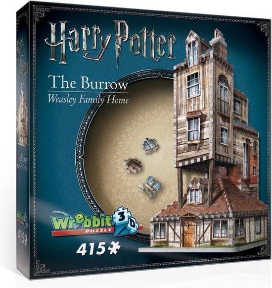 The Burrow- Weasley Family Home - Wrebbit 3D Puzzel - Harry Potter - 415 Stukjes 3 The Burrow- Weasley Family Home - Wrebbit 3D Puzzel - Harry Potter - 415 Stukjes