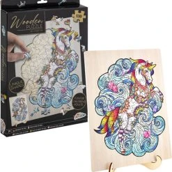 Grafix Houten Puzzel Unicorn | Unieke Puzzelstukjes In Vorm Van Fantasie Thema | 130 Puzzelstukjes | Puzzel Voor Kinderen En Volwassenen | Formaat 30 X 22.5 CM | Cadeau Voor Jong En Oud -Exporteren puzzels winkel 550x582 5