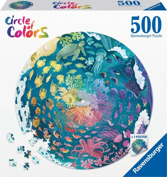 Ravensburger Puzzel Circle Of Colors Ocean And Submarine - Legpuzzel - 500 Stukjes 6 Ravensburger Puzzel Circle Of Colors Ocean And Submarine - Legpuzzel - 500 Stukjes - Afbeelding 4