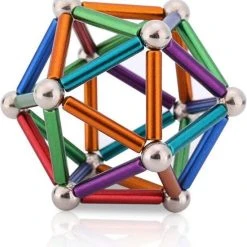 Merkloos Magnetische Sticks - Magneetballetjes - Neocube - Magnetisch Speelgoed - Balletjes Magneet - Verschillende Kleuren - 3D Puzzel -Exporteren puzzels winkel 550x584