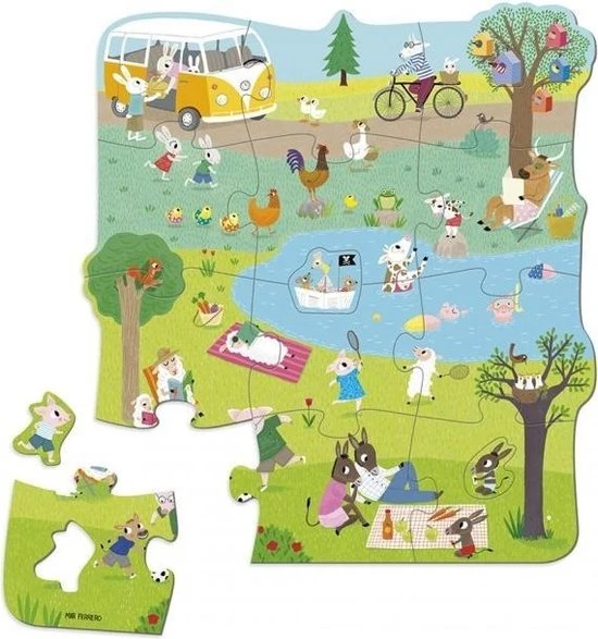 Goula XXL Legpuzzel - Naar Buiten - 16 Stukjes 10 Goula XXL Legpuzzel - Naar Buiten - 16 Stukjes - Afbeelding 8