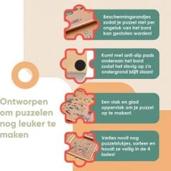 Puzzlr - Puzzelbord Met Opbergsysteem - Houten Puzzelplaat Onderlegger Met 4 Laden - 1000 Stukjes -Exporteren puzzels winkel 550x591 2