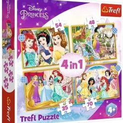 Trefl Princess 4-in-1 Puzzel - 35/48/54/70 Stukjes