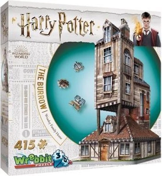 The Burrow- Weasley Family Home - Wrebbit 3D Puzzel - Harry Potter - 415 Stukjes 8 The Burrow- Weasley Family Home - Wrebbit 3D Puzzel - Harry Potter - 415 Stukjes - Afbeelding 6