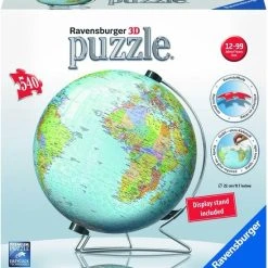 Ravensburger 3D Puzzel De Aarde (Engels)- 3D Puzzel - 540 Stukjes -Exporteren puzzels winkel 550x597