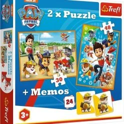 Trefl Paw Patrol 2-in-1 Puzzel - 30 En 48 Stukjes
