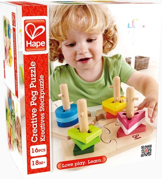 Hape Speelgoed - Vormen En Kleuren Puzzel 7 Hape Speelgoed - Vormen En Kleuren Puzzel - Afbeelding 5