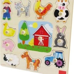 Goula Vormenpuzzel Boerderij Junior Hout 12 Stukjes -Exporteren puzzels winkel 550x609 2
