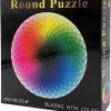Blazing With Color Ronde Puzzel - 1000 Stukjes - Regenboog - 67.5x67.5cm - Volwassenen