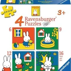Ravensburger Nijntje. Vier Puzzels -6+9+12+16 Stukjes - Kinderpuzzel -Exporteren puzzels winkel 550x624 1