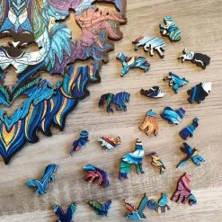 Mystery Wolf 031 A3 | Legpuzzel Wolf | Houten Jigsaw Puzzels | 200 Stukjes | Dierenpuzzel| Meer Dan 50 Verschillende Modellen -Exporteren puzzels winkel 550x643 41