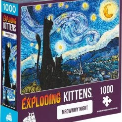 Exploding Kittens Mrowwwy Night - Puzzel - 1000 Stukjes