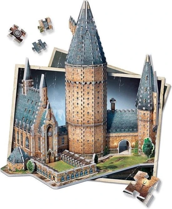 Hogwarts - Great Hall - Wrebbit 3D Puzzel - Harry Potter - 850 Stukjes 11 Hogwarts - Great Hall - Wrebbit 3D Puzzel - Harry Potter - 850 Stukjes - Afbeelding 9
