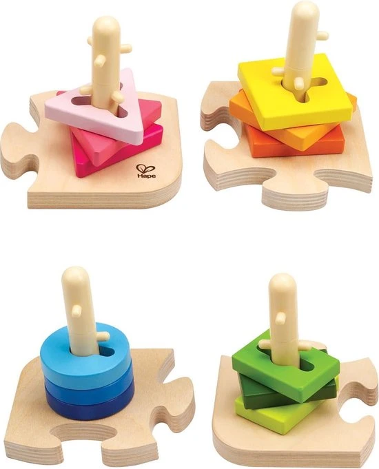 Hape Speelgoed - Vormen En Kleuren Puzzel 6 Hape Speelgoed - Vormen En Kleuren Puzzel - Afbeelding 4