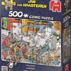 Jan Van Haasteren Snoepfabriek Puzzel - 500 Stukjes -Exporteren puzzels winkel 550x698 1