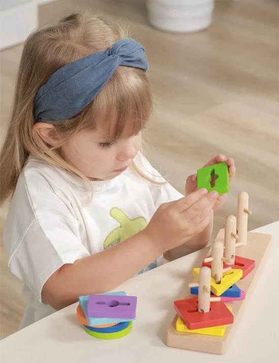 Vigatoys Viga Toys Vormenspel 10-delig Multicolor 7 Vigatoys Viga Toys Vormenspel 10-delig Multicolor - Afbeelding 5