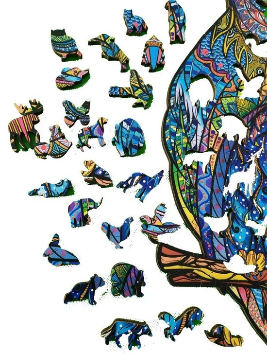 Mystery Uil 034 A3 |Houten Legpuzzel| Houten Jigsaw Puzzel | 200 Stukjes | Dierenpuzzel| Meer Dan 50 Verschillende Modellen 4 Mystery Uil 034 A3 |Houten Legpuzzel| Houten Jigsaw Puzzel | 200 Stukjes | Dierenpuzzel| Meer Dan 50 Verschillende Modellen - Afbeelding 2