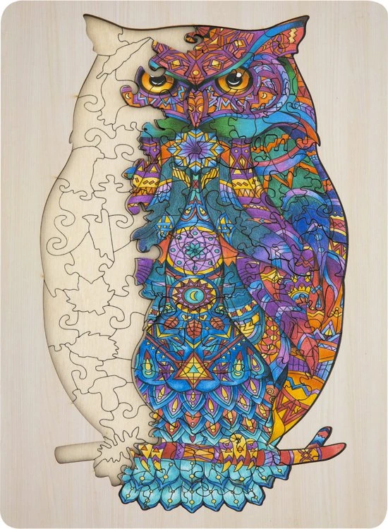 Grafix Houten Puzzel Uil | Unieke Puzzelstukjes In Vorm Van Dieren | 130 Puzzelstukjes | Puzzel Voor Kinderen En Volwassenen | Formaat 30 X 22.5 CM | Cadeau Voor Jong En Oud 7 Grafix Houten Puzzel Uil | Unieke Puzzelstukjes In Vorm Van Dieren | 130 Puzzelstukjes | Puzzel Voor Kinderen En Volwassenen | Formaat 30 X 22.5 CM | Cadeau Voor Jong En Oud - Afbeelding 5