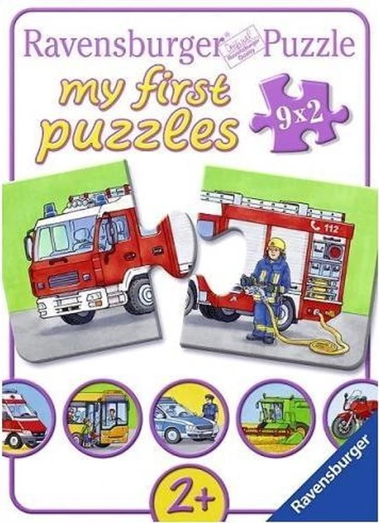 Ravensburger Speciale Voertuigen- My First Puzzles -9x2 Stukjes - Kinderpuzzel 16 Ravensburger Speciale Voertuigen- My First Puzzles -9x2 Stukjes - Kinderpuzzel - Afbeelding 14