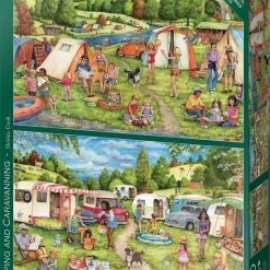 Falcon Puzzel Camping And Caravanning - Legpuzzel - 2x500 Stukjes -Exporteren puzzels winkel 550x767 3