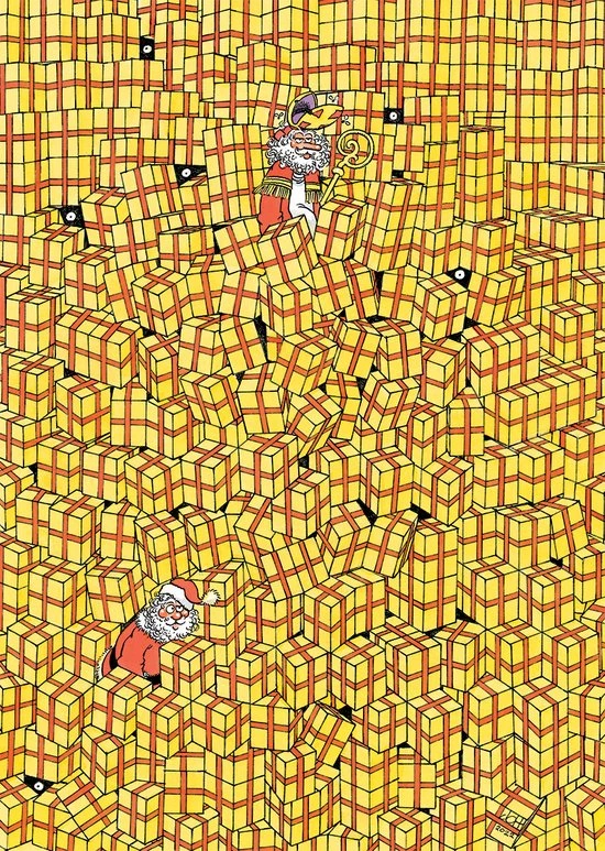 Jumbo Jan Van Haasteren Expert 4: Overal Cadeautjes - 500 Stukjes 6 Jumbo Jan Van Haasteren Expert 4: Overal Cadeautjes - 500 Stukjes - Afbeelding 4